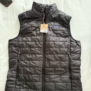 Patagonia Black Puffer Vest Nano Quilted Brand New With Tags